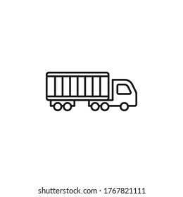 Container truck icon vector illustration
