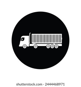 Container Truck icon vector illustration template design