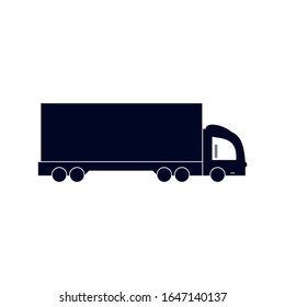Vector de icono de Coche del contenedor en fondo blanco 