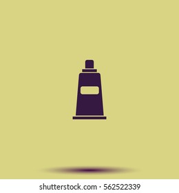 Container, tube, toothpaste, cream icon.
