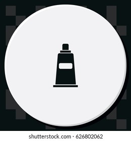 Container, tube, toothpaste, cream icon.