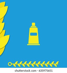 Container, tube, toothpaste, cream icon.