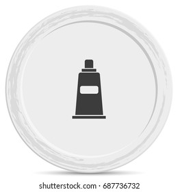 Container, tube, toothpaste, cream icon.