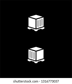 container vector with black background