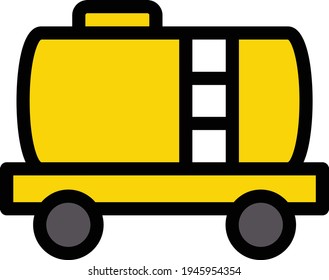 container vector color line icon