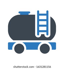 container vector glyph color icon 