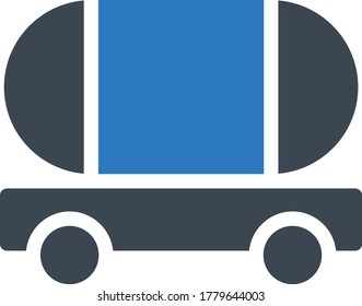 container vector glyph color icon 