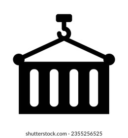 Container Vector Glyph Icon For Personal And Commercial Use.
