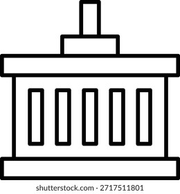 Icono de Vector de contenedor. Se puede utilizar para aplicaciones de impresión, móviles y de Web.