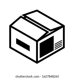 Container vector icon. Delivery illustration sign.  Packaging symbol.