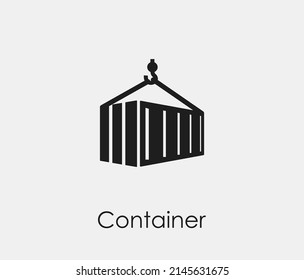 Container vector icon. Editable stroke. Symbol in Line Art Style for Design, Presentation, Website or Apps Elements, Logo. Pixel vector graphics - Vector