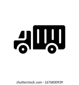 Container vector icon glyph style illustration.