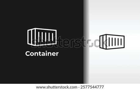 Container Vector, Icon Or Logo Sign Isolated Symbol Illustration