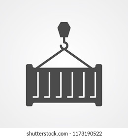 Container vector icon sign symbol