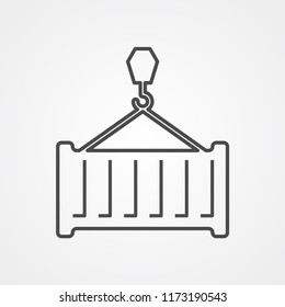Container vector icon sign symbol
