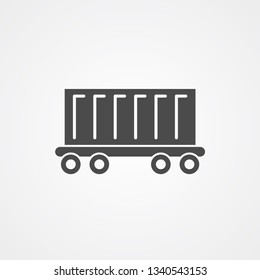 Container vector icon sign symbol