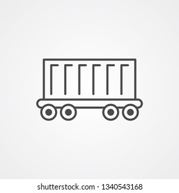 Container vector icon sign symbol