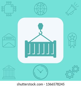 Container vector icon sign symbol