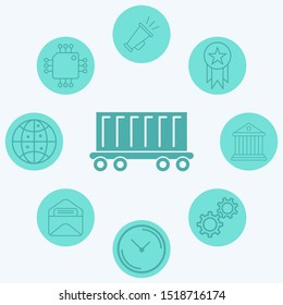 Container vector icon sign symbol