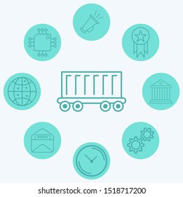 Container vector icon sign symbol