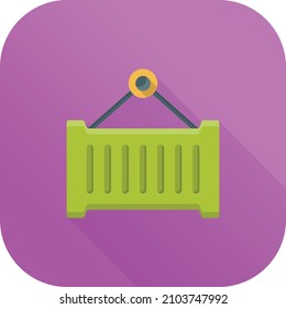 container Vector illustration on a transparent background.Premium quality symmbols.Vector line flat icon for concept and graphic design.
