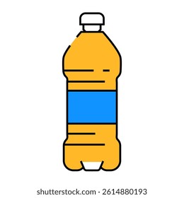 container water plastic bottle line icon vector. container water plastic bottle sign. isolated symbol illustration