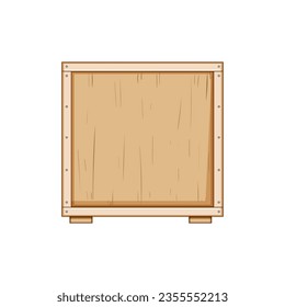 container wooden crate cartoon. packaging vegetable, food top, store old container wooden crate sign. isolated symbol vector illustration