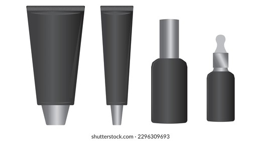 containers for cosmetics icon, vector, illustration, symbol