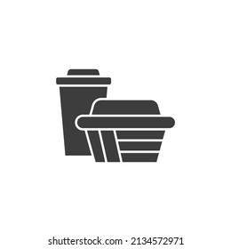 containers icons  symbol vector elements for infographic web