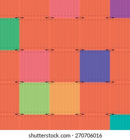 Containers shipping, vector illustration1