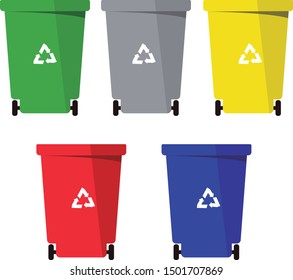 Containers or special trash cans to separate each type of waste. Some will have the function of reusing