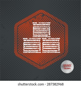 Container,,stamp design on old dark background,grunge concept,vector