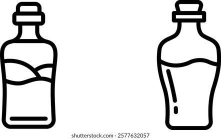 "Containing Bottle Icon Representing Storage and Liquid Containers"