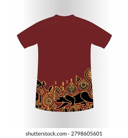 CONTAINING SILHOUETTES OF FOREST ANIMALS, SUCH AS A PANTHER OR A BLACK TIGER LURKING