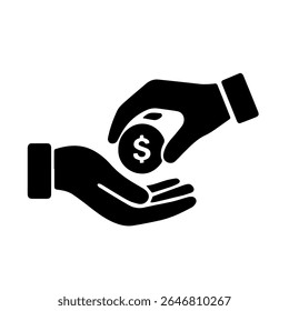 Containing sponsor icon, donation icon, handshake, trust, money, purchase, donation. Vector