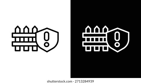 Versión de contención de dos tonos en fondo blanco y negro