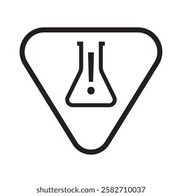 contains hazardous substance symbol vector design illustration