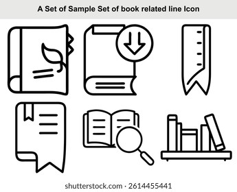 Contains Study Icons with Transparent Background for educational and learning concept, Books Icons Set. Editable Vectors ready to use.