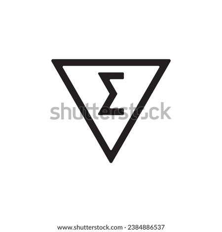 contains sufficient for n tests icon symbol sign vector