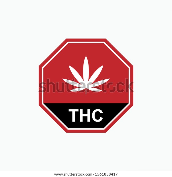 Contains Thc Warning Information Product Illustration Stock Vector ...