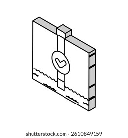 contaminant detection hydrogeologist isometric icon vector. contaminant detection hydrogeologist sign. isolated symbol illustration