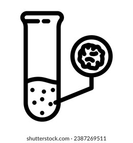 contaminant detection hydrogeologist line icon vector. contaminant detection hydrogeologist sign. isolated contour symbol black illustration