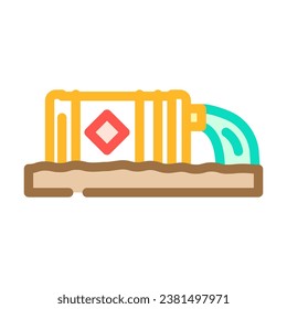 contaminated sites hydrogeologist color icon vector. contaminated sites hydrogeologist sign. isolated symbol illustration