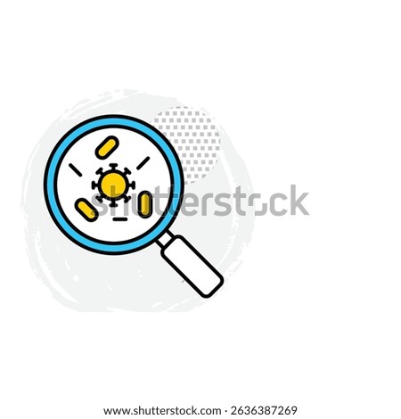 Contaminated Vector Icon Signifying Chemical Spill Alert