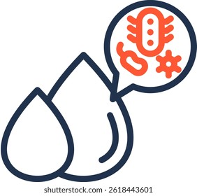 Contamination Icon Color Line Vector Illustration