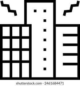 icono de contaminación. Diseño de estilo lineal delgado aislado sobre fondo blanco