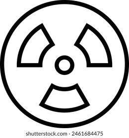 contamination icon. Thin linear style design isolated on white background