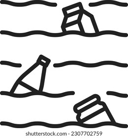 Contamination icon vector image. Suitable for mobile application web application and print media.