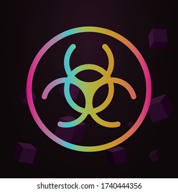Contamination line vector nolan icon Simple thin line, outline vector of Pollution icons for ui and ux, website or mobile application