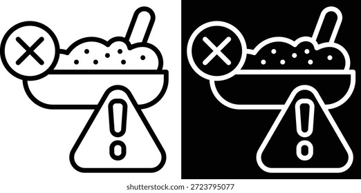 Versión de dos tonos de contaminación en fondo blanco y negro